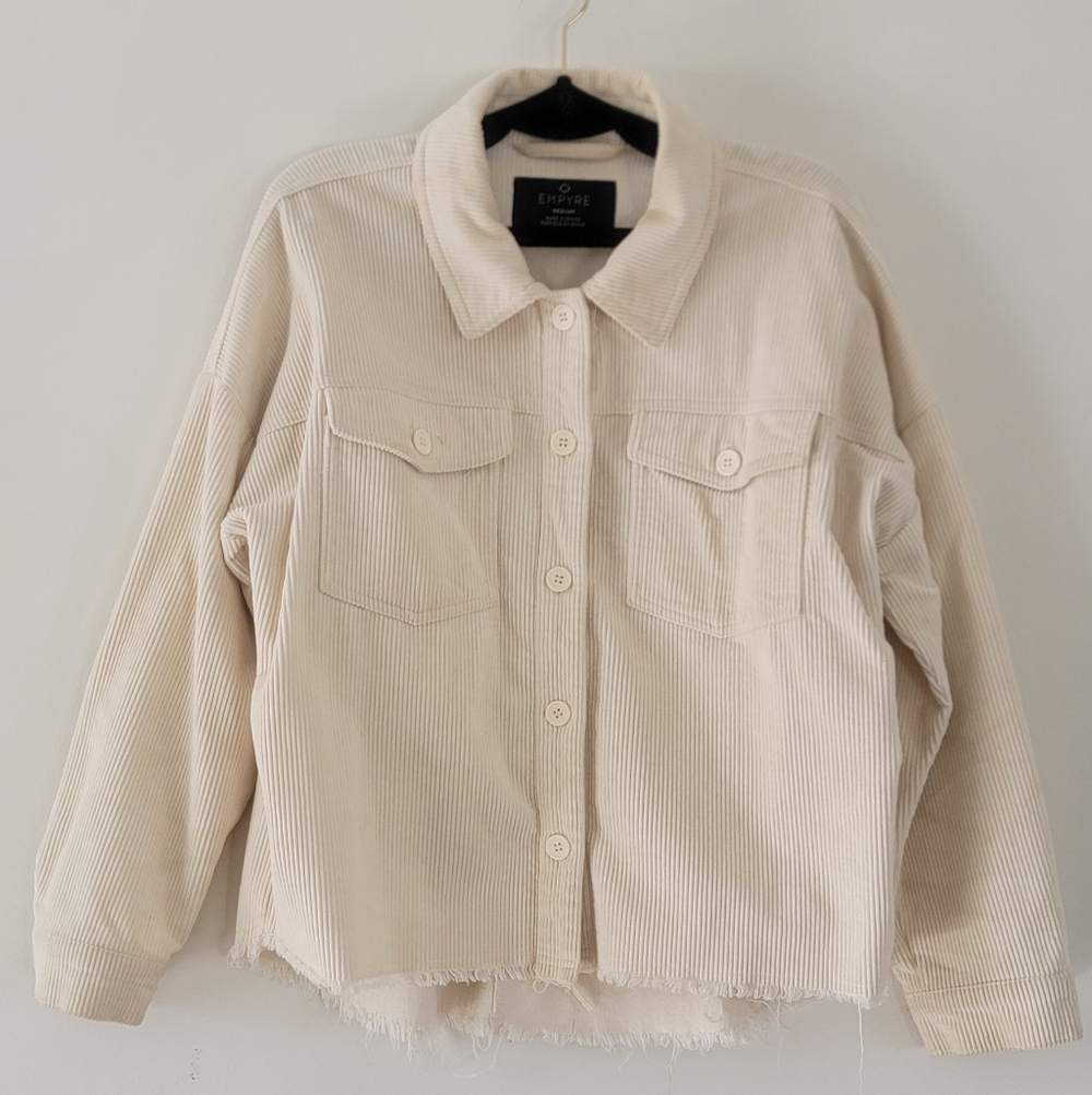 Women's Cream Corduroy Jacket